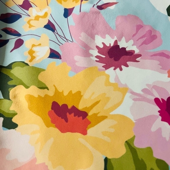 FIERCEPULSE WOMENS PRETTY FLORAL ATHLETIC LEGGINGS SIZE XL - Picture 7 of 8